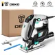 DEKO Jig Saw Variable Speed​Electric Saw with 1 Piece Blades/1 Metal Ruler/2 Carbon Brushes/1 Allen