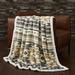 Indigo Hill by HiEnd Accents Desert Sage Southwestern Aztec Campfire Sherpa Throw, 1PC or 3PC