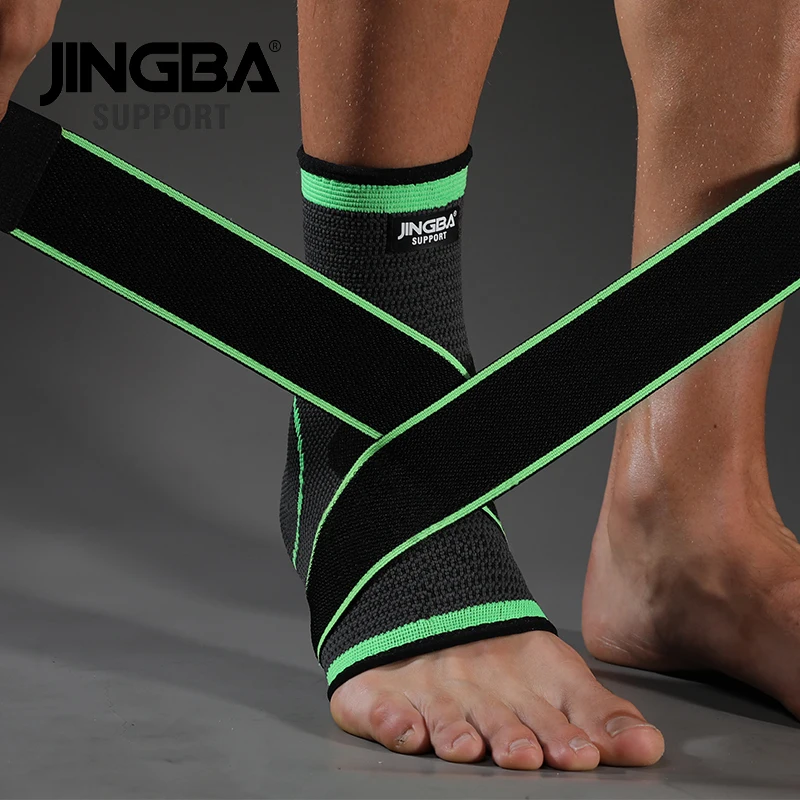 JINGBA UNTERSTÜTZUNG 1PCS Nylon Bandage Fußball Knöchel unterstützung protector + Basketball knie
