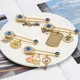 Fashion Lucky Eye Blue Turkish Evil Eye Brooches Pin for Women Men Fashion Gold Silver Color