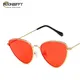 Licht Gewicht Sommer Stile Retro Sonnenbrille Frauen Cat Eye Sonnenbrille Mode Männer Gelb Rot