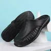 Herren-Hausschuhe, EVA-Slipper, flache Schuhe, Wanderschuhe, Herren-Halb-Slipper, bequem, weich, Haushalts-Sandalen, Größe 40–47