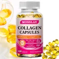 5 Hydrolyzed Collagen Peptides Type I II III VX Capsules Complex Collagen Pellets with Hyaluronic