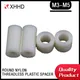 M3 M4 M5 Weiß Runde Nylon threadless Kunststoff Spacer ABS Hohl Standoff Washer Nicht-Gewinde PCB