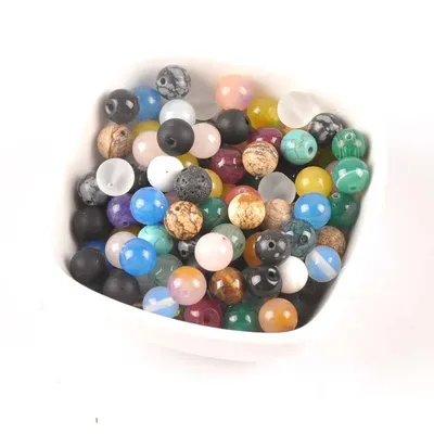 4/6/8/10mm Mixed Farbe naturstein Perlen Natürliche Runde Lose Stein Perlen Für Schmuck, der DIY