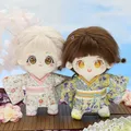 20CM Doll Clothes Japanese Style Floral Dress Kimono Girl Casual Wears Evening Dress For Idol Dolls