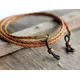 Rustic Leather Eyeglass Chain Rugged Mens Leather Sunglasses holder strap Braided Leather