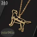 Cute Custom Name Necklace Adorable Dog Cat Shape Names Chains For Boy Girls Birthday Gift Lovely