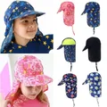 Outdoor Boy Girl Sonnencreme verstellbare Sonnenhut Kinder Eimer Hüte UV-Schutz breite Krempe Kappe