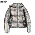 Women's Winter Cold Coat Promotion Women Elegant Hooded Anorak Cotton Jacket Warm Parkas Overcoat