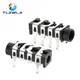 10Pcs 3.5mm 6Pin Stereo Headphone Audio Jack Earphone Socket Audio Socket PJ313 The 4 Section Of the