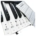 Transparent Piano Keyboard Stickers 49/54/61/88 Key Detachable Music Decal Notes Electronic Piano