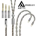 Artti Wave A11 3 in1 8 Adern 2.5 Stränge Kopfhörer-Upgrade-Kabel versilbert Kupfer 7n occ 3.5 4 4mm