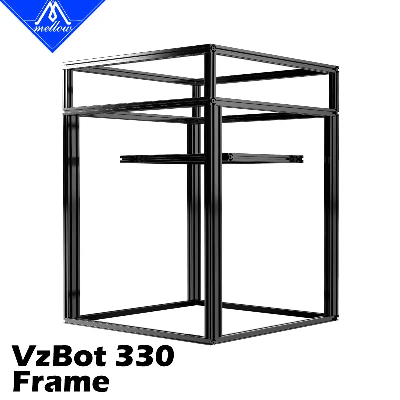 Mellow Custom VzBoT 330 3D-Druckerrahmen-Kit, Rahmenprofil-Kit nach europäischem Standard, vorgebohrte Gewindelöcher, einfache Installation Image