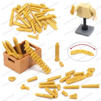 Military Kugel Set Assembly Building Block Armee Gold Artillerie Shell WW2 Ausrüstung Special Forces