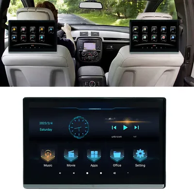 13,3 Zoll Kopfstütze TV 4K Auto Monitor Android 11.0 Multifunktions-Tablet Touchscreen WiFi/Bluetooth/USB/SD/HDMI Eingang FM MP5