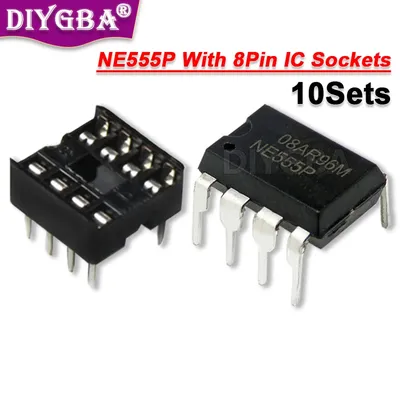 20PCS 100% Neue NE555P IC NE555 NE555N 555 Timer DIP-8 8 Pin DIP Steckdosen Image