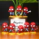 8 Teile/satz Superhero PVC Aktion Spielzeug Figur Spiderman Thema Party Modell Liefert Ornamente