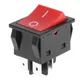 Welding Machine Red LED Power Switch 30A 250VAC 4Pin Electric Heater Switch Waterproof Retardant