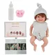 Newborn Baby Realistic Newborn Baby Dolls Silicone Full Body Cute Small Baby Realistic Simulation