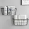 Iron Wall Shelf Holder Basket Storage Box Wall Hanging Rack Bathroom Kitchen Hanging Household Wall