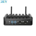 XCY Fanless Mini PC Intel Core i3 4010U i5 4200U i7 4500U 2x RS232 2x GbE LAN HDMI VGA 4x USB Ports