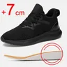 Sneakers Men Elevator Shoes Heightening Shoes for Men 7CM Increase Shoes Height Increase Insole 8CM
