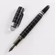 Fashion Elegant Baoer Black With Silver Cross-Line Pen 79 Fountain Pen Metal Pens Business Office