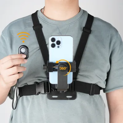 Neue Brustgurt 360 Drehen Telefon Halterung für Iphone 14 13 Samsung Telefon Gürtel Körper Harness Halter für Gopro 11 10 9 Insta360 Kamera