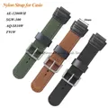 Nylon Bracelet for Casio AE-1200WH/SGW-300/AQ-S810W/F91W 18mm Convex Canvas Strap for Men Women