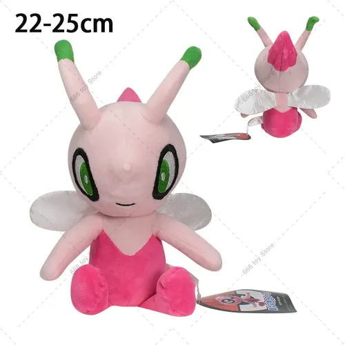 Neue Pokemon Shiny Celebi Tasche Monster Plüsch Stofftier Spielzeug Anime Stofftiere Niedlich Plüsch