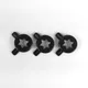 3 Black Hexagram Modeling Caps New Parts MQL Soft Serve Ice Cream Machines Fittings Mold Lids Inner