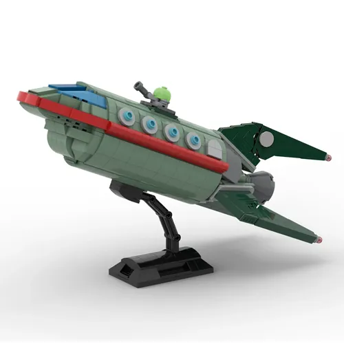 Futuramaed Planet Express Liefer schiff Modell mit Display Stand Raumschiff Bau Spielzeug Filmreihe