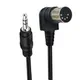 90 Degree MIDI 5P 5 Pin DIN Plug Male To 3.5mm (1/8in) TRS Stereo Male Jack Cable Cord Converter