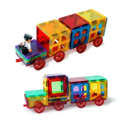2PCS Großen Magnetischen Rad Basis Zubehör für Pädagogisches Magnetische Fliesen Spielzeug für Image