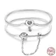 Neue 6 69-7.87 ''Plata De Ley 925 Schlange Kette Bunte Herz CZ Armbänder & Armreif Fit Original-Pan