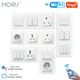 WiFi Smart Light Wall Switch Socket Outlet Push Button DE EU Smart Life Tuya Wireless Remote Control