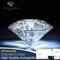 Großhandel Echt 0 1 ct Zu 6ct D Farbe Moissanite Edelsteine Pass Diamant Test Wertvolle Steine