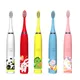 Sonic Electric Toothbrush Children's Clean Timer Cartoon Kids With Replacement Head Ultrasonic IPX6