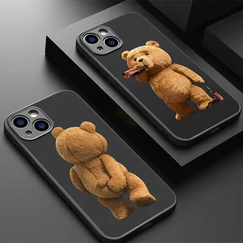 Mode Geschenk Teddybär Handy hülle für Apple iPhone 13 12 11 14 Pro Max Mini XR X XS Max 15 6 7 8