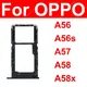 SIM-Karten fach für Oppo A56 A56S A57 A58 A58x 4G 5G Dual-SIM-Kartens teckdose Kartens teck platz