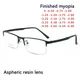 Halb randlose Business dünne Metall brillen klare Linsen und Anti-UV-Beschichtung Männer