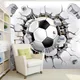 Custom Wall Mural Wallpaper 3D Soccer Sport Creative Art Wall Painting LivingRoom Bedroom TV