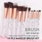 10 stücke Set Make-up Pinsel Werkzeugset Kosmetik Puder Lidschatten Foundation Rouge Blending Beauty