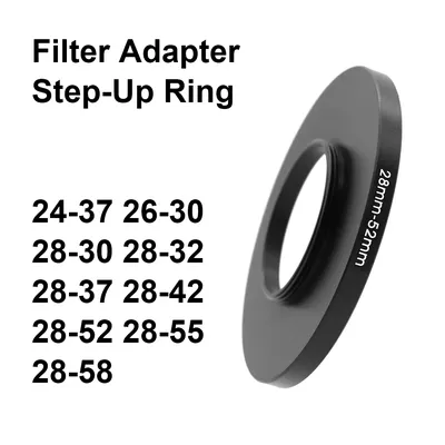 Kamera objektiv Filter Adapter Ring Step Up Ring 24-37 26-30 28-30 28-32 28-37 28-42 28-52 28-55