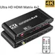 HDMI 2 0 Matrix Switcher Splitter 4x2 4k @ 60Hz HDR UHD 18 Gbit/s Arc Audio Extractor SPDIF Koaxial