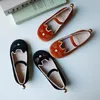 Cartoon Katze Mädchen Casual Schuhe Hohe Qualität Gold Velours Echtem Leder Futter Baby Schuhe