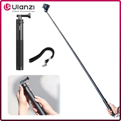 Ulanzi Go-Quick II 59 Zoll Selfie Stick Magnetische Schnellverschluss-Gopro-Halterung für Gopro Unsichtbarer Stange für Insta360 Action-Kamera