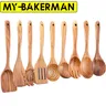 1-9 teile/satz Küchen utensilien aus Holz Holz löffel zum Kochen Utensilien Holz löffel aus