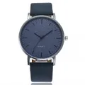 Relogio Masculino Fashion Unisex Uhr Männer Blau Uhren Casual Leder Band Quarz Armbanduhren Männer